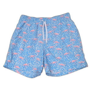 Chubbies Blue Flamingo Pattern Swim Trunks Shorts Men's Size Medium